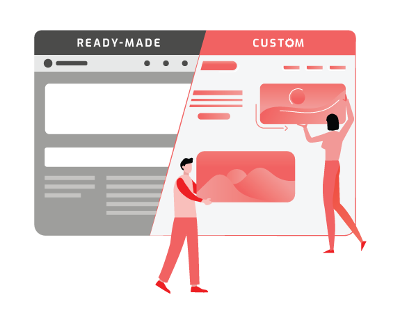 custom-vs-readymade-website